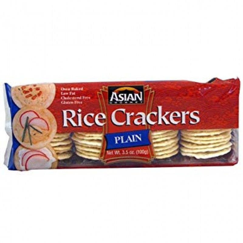ASIAN RICE CRACKER PLAIN (GLUTEN FREE) 3.5OZ